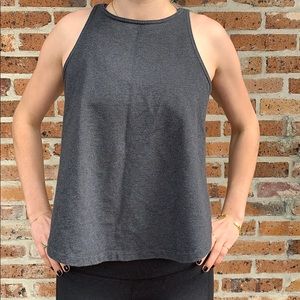 Lululemon top, cropped dark grey size 2